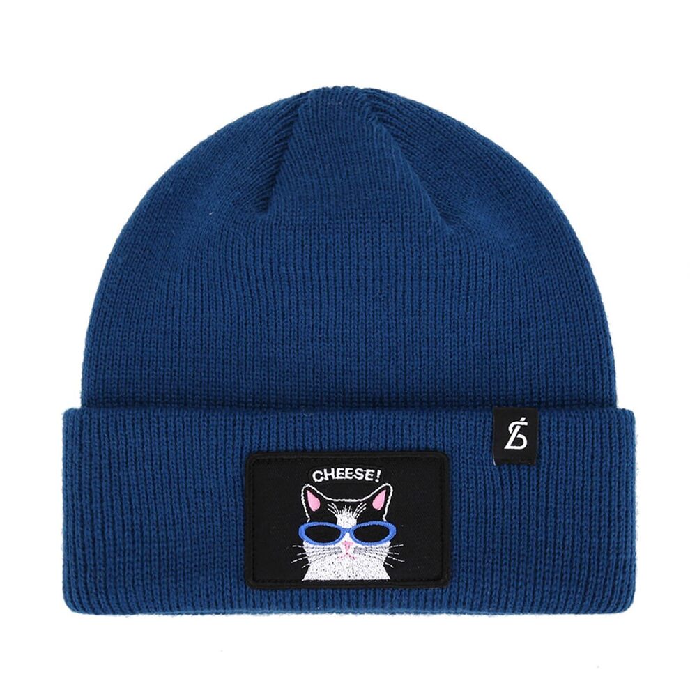 3288 Black Sands Animal Wappen Beanie Black CAT